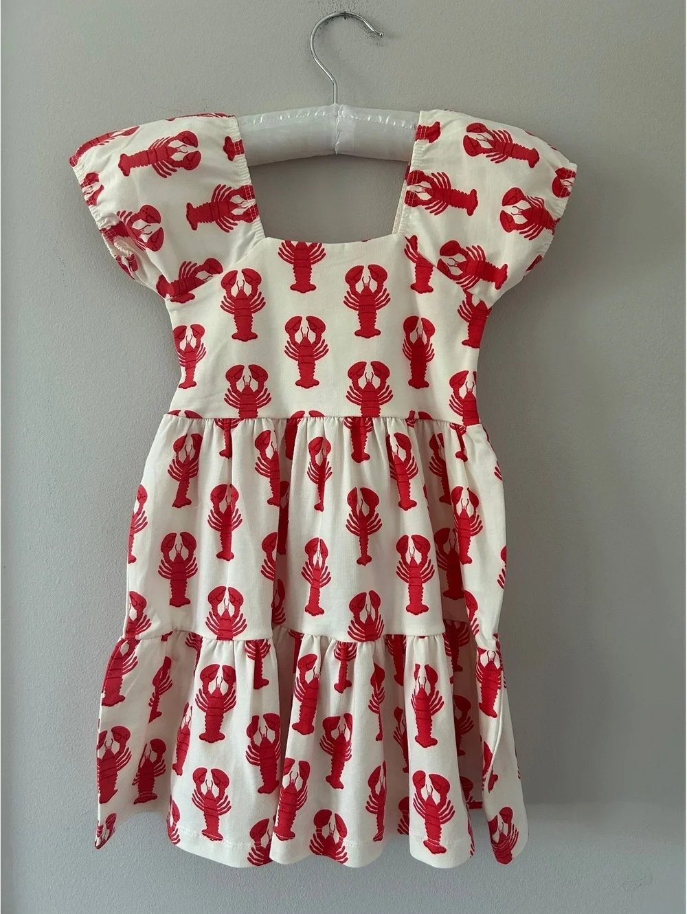 Monica + Andy Lobster/Crawfish 3 Tier Dress Girls Size 3T (NWOT)